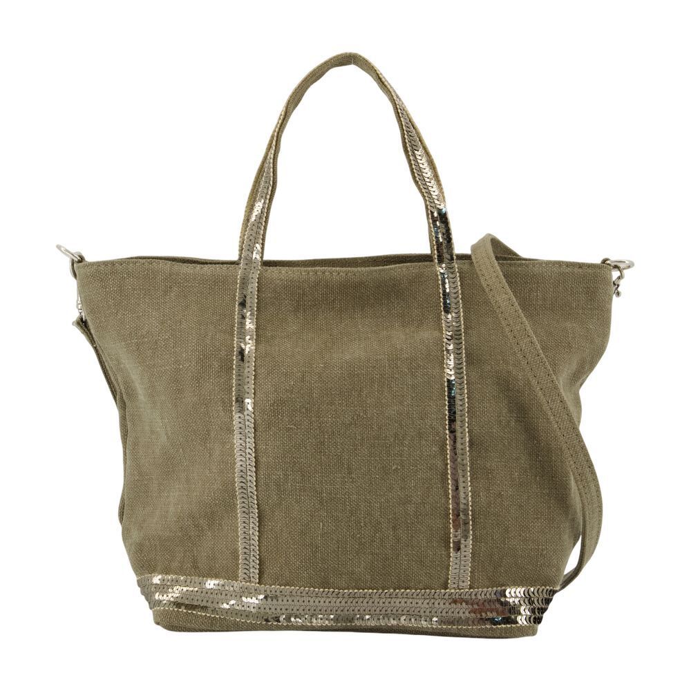 쇼퍼백 가방 바네사 브루노 린넨 카키 S Shopper Bag - Vanessa Bruno - Linen - Khaki