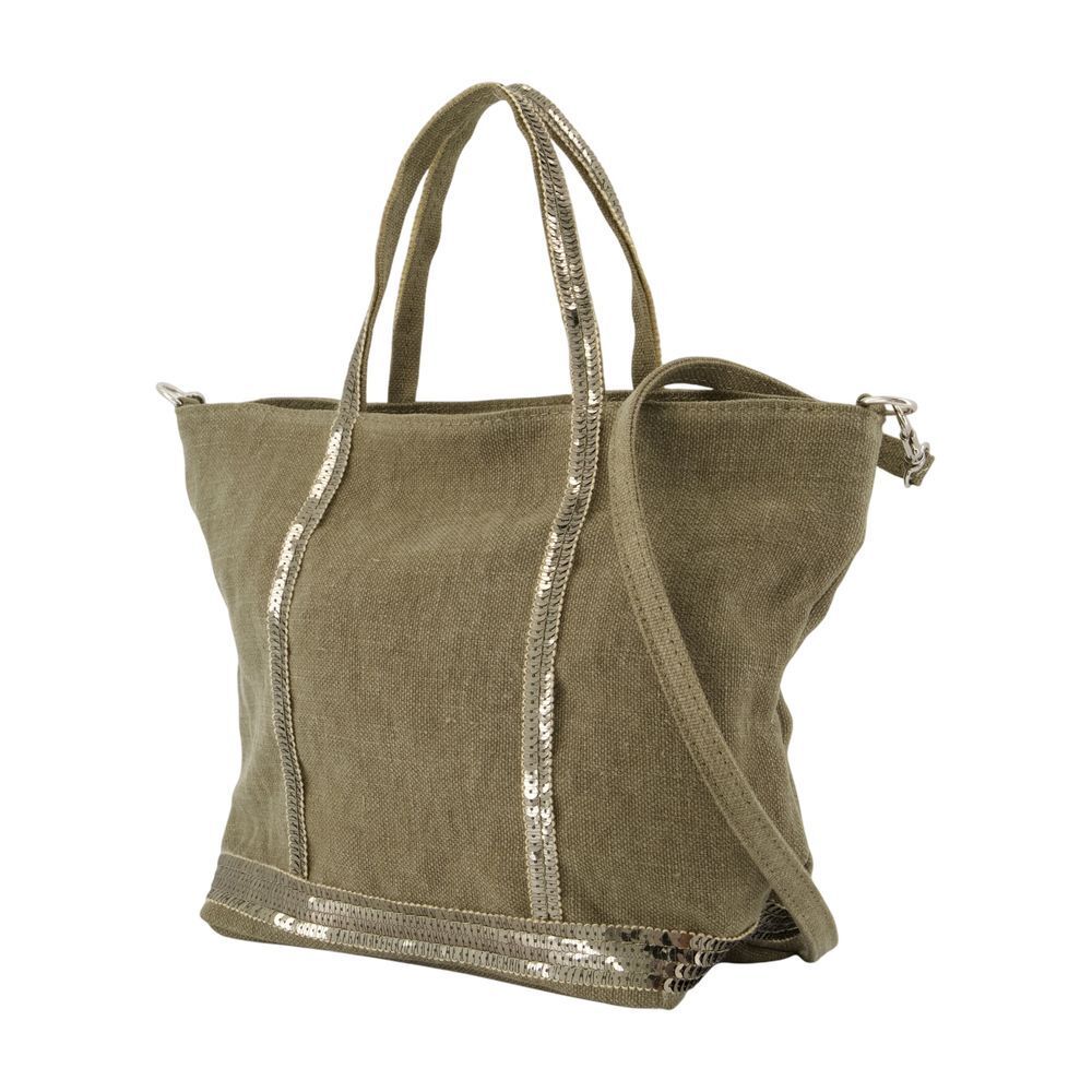 쇼퍼백 가방 바네사 브루노 린넨 카키 S Shopper Bag - Vanessa Bruno - Linen - Khaki