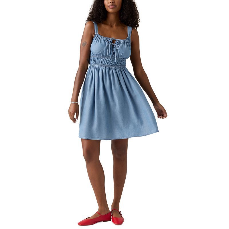 여성 코튼 드레스 Women's Ambrey Cotton Dress 21552804 Deep Blue Orchid Tencel Denim