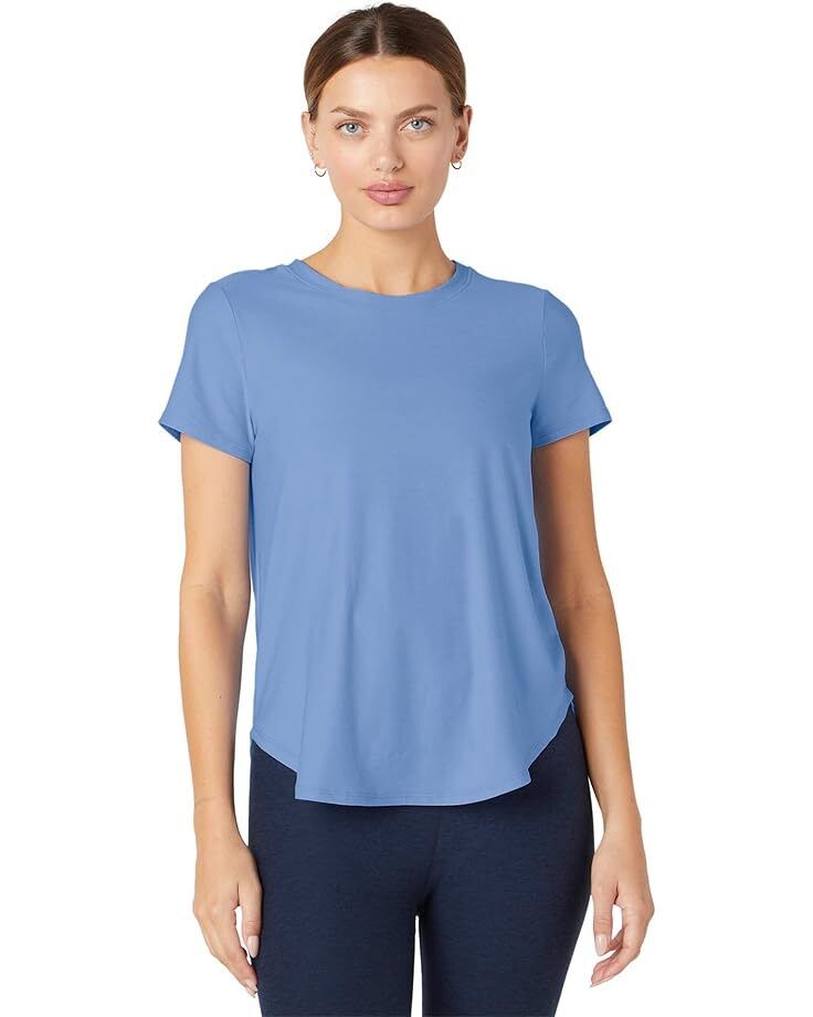 여성 요가 페더웨이트 더 다운 패딩 로우 티셔츠 Women's Beyond Yoga Featherweight On The Down Low Tee  95629101046239