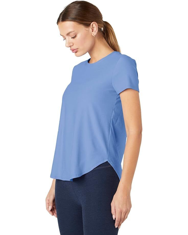 여성 요가 페더웨이트 더 다운 패딩 로우 티셔츠 Women's Beyond Yoga Featherweight On The Down Low Tee  95629101046239