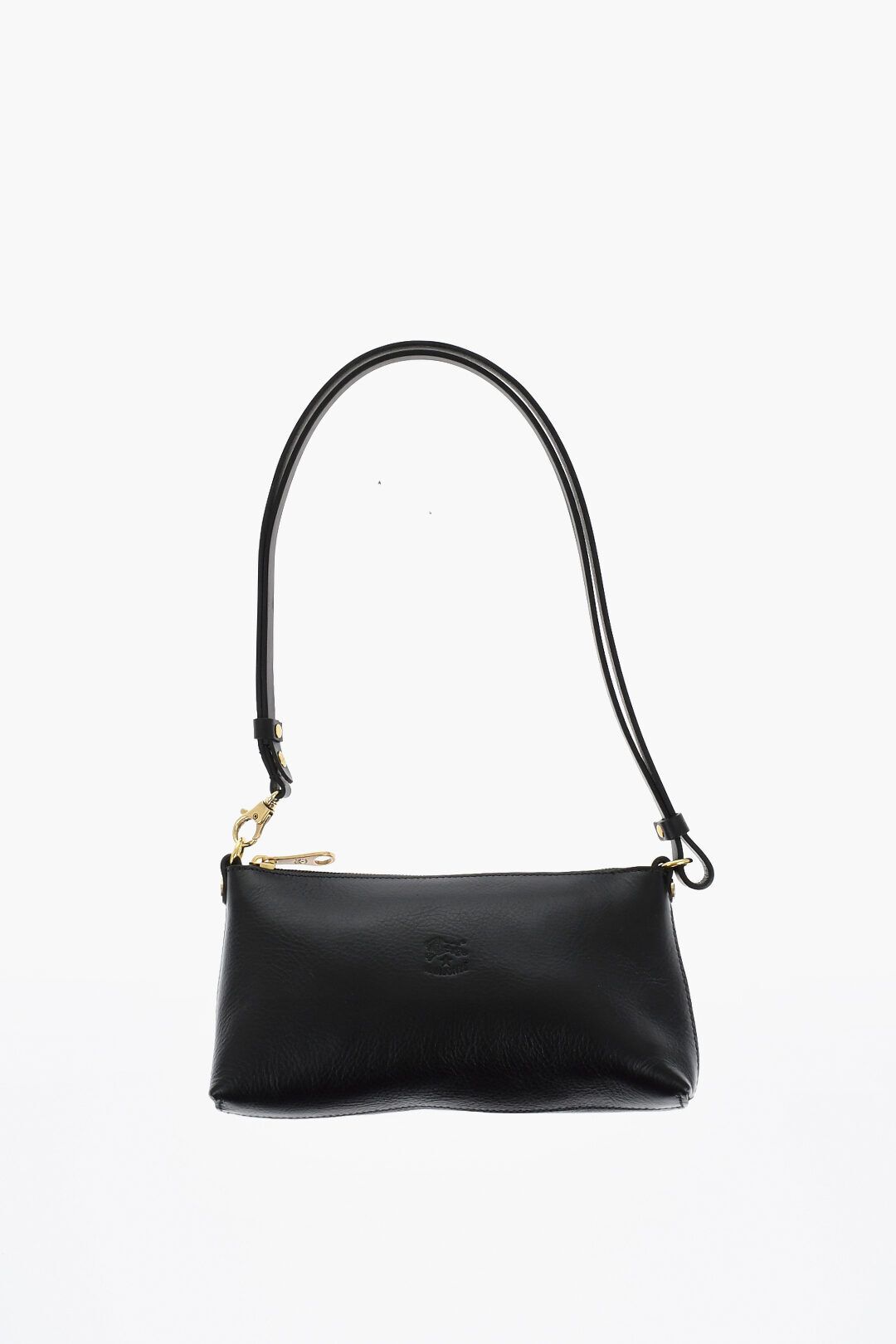 솔리드 컬러 텍스쳐드 가죽 숄더 가방 Solid Color Textured Leather Shoulder Bag 653434