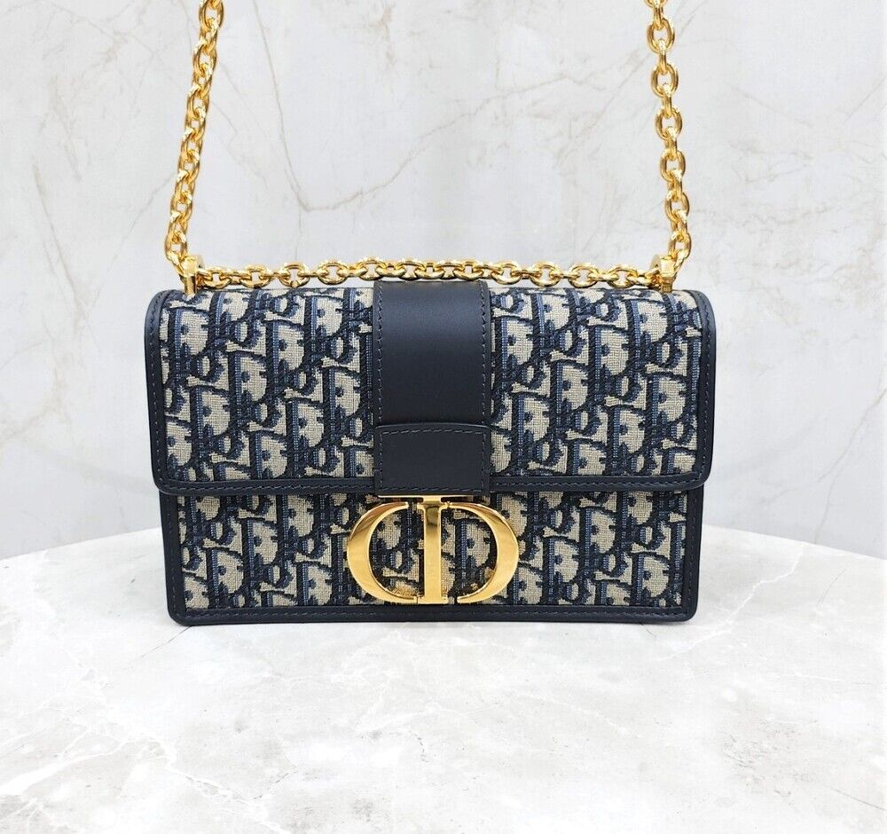 【ヴィンテージ】Rank:B☆Dior Oblique ボルドー アディクト BAG D-Vibe East-West Nano Bag Blue Dior Oblique Jacquard | DIOR