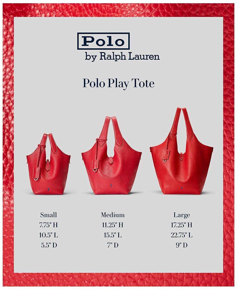 폴로 플레이 미디움 가죽 토트 Polo Play Medium Leather Tote 5463972