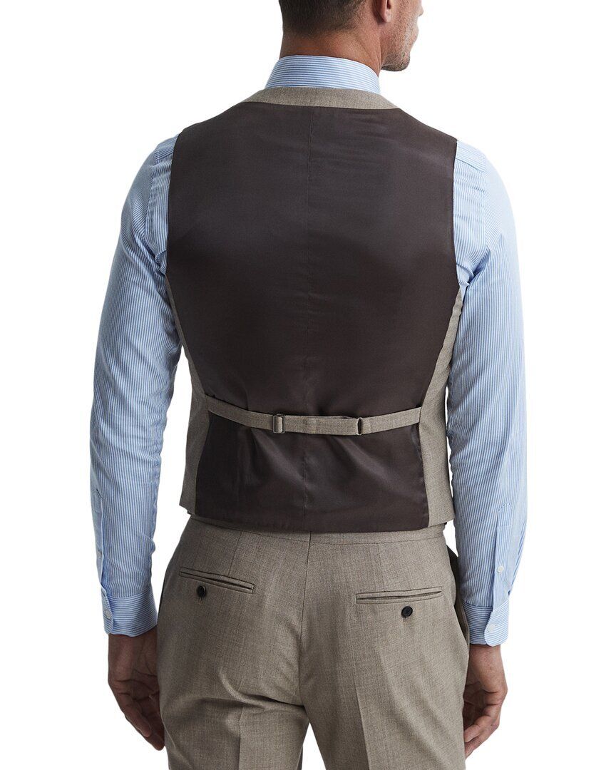 울 텍스쳐드 조끼 코트 Reiss Rope Wool Textured Waistcoat 266070304