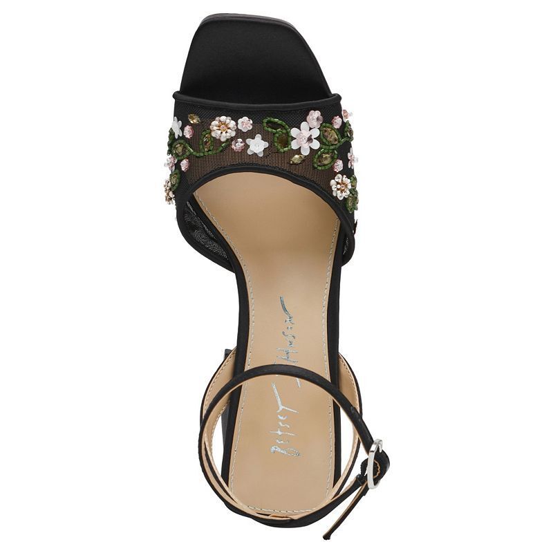 women's kirra floral beaded platform dress sandals 벳시존슨(Betsey Johnson) | 벳시존슨 키라 플로럴 비즈 플랫폼 드레스 샌들 여성 플로랄 23709110 Black 143273137 Black kirra