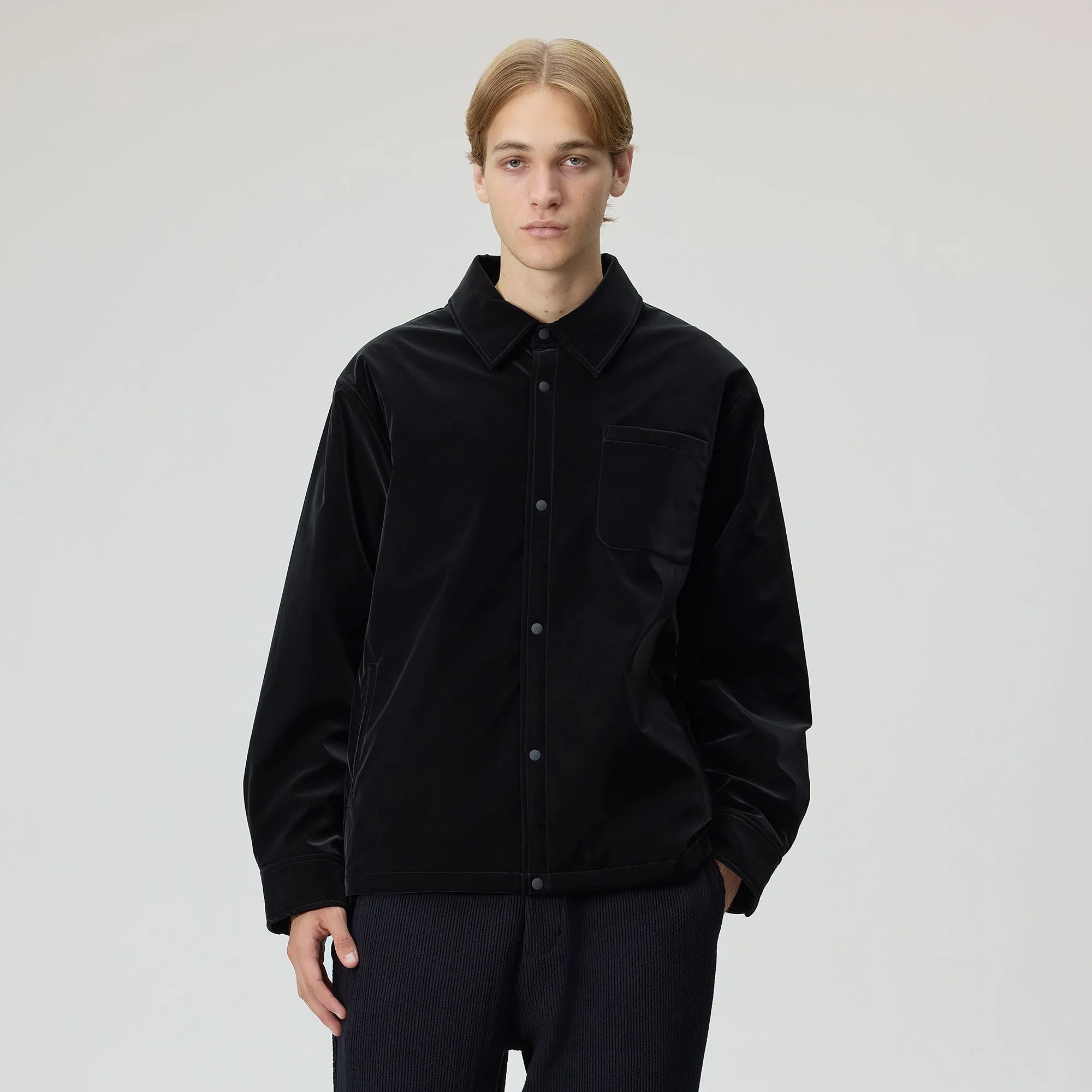 Kith | Kith 브릭스턴 퍼프드 셔츠 재킷 블랙 khm010971-001 테크 브릭 