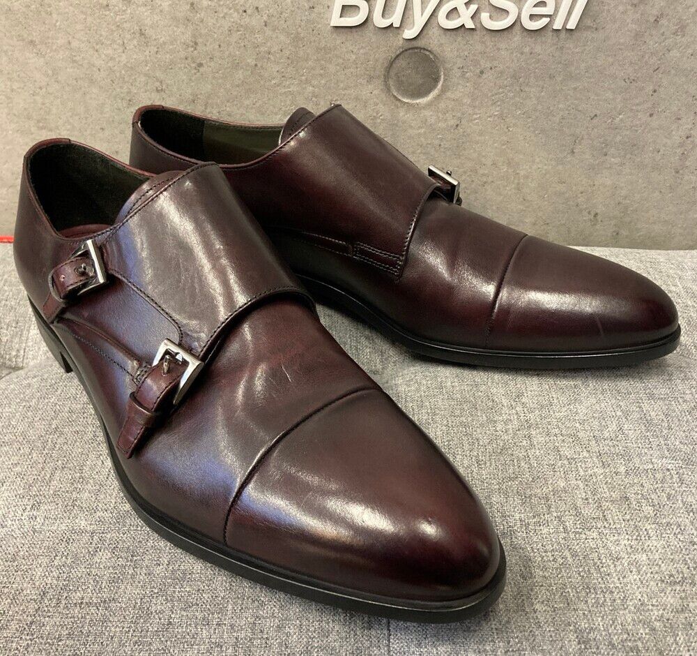 Prada 20A009 Double Monk Strap CapToe Cordovan. Size 10.5. With box and dust bag Prada Men main image 4