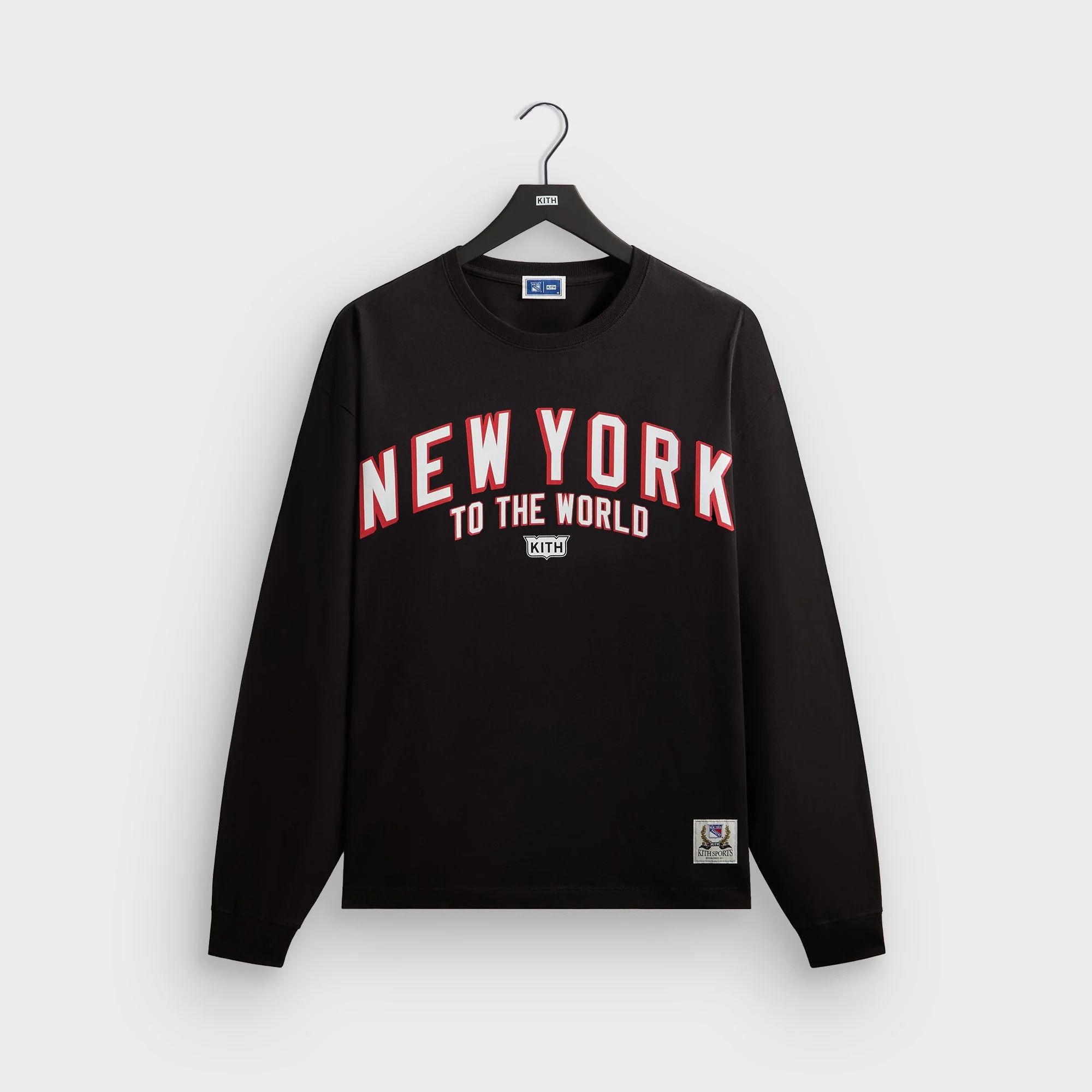 Kith | Kith 뉴욕 레인저스 빈티지 롱 슬리브 퀸 티셔츠 블랙 
