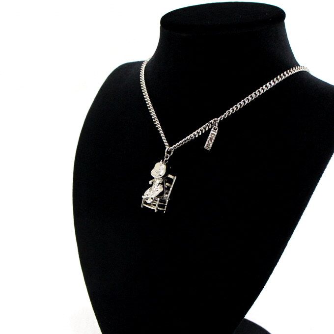 Pre-Owned OTANI シルバーフィニッシュ ブラス ワークショップ 男女共用 ペンダント ネックレス aa59977 152317059 [U]
