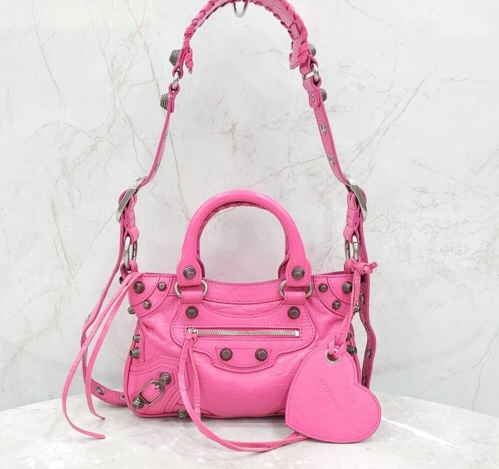 Balenciaga Neo Le Cagole Small Shoulder Bag Pink 751523 149907425 