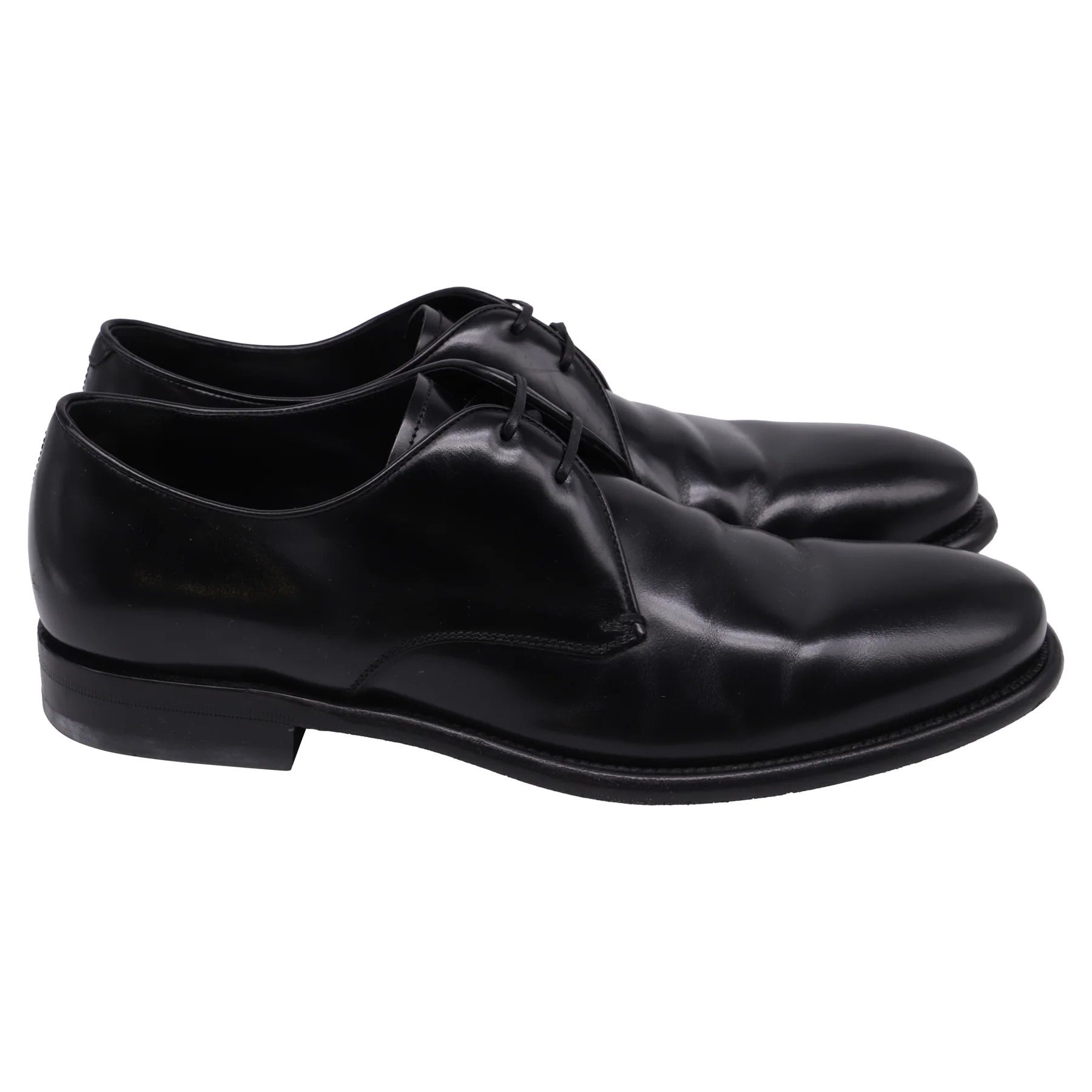 Salvatore Ferragamo Stefano Derby Shoes in Black Leather Ferragamo Men main image 3