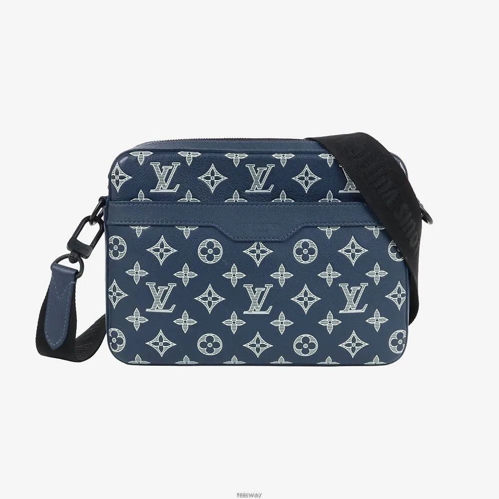Louis Vuitton Shadow Trio Messenger Bag Monogram Navy 25 159717854 [P]