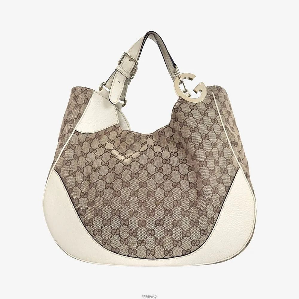 Gucci Canvas Charlotte Hobo Shoulder Bag 203504 158656576 [P] main product image