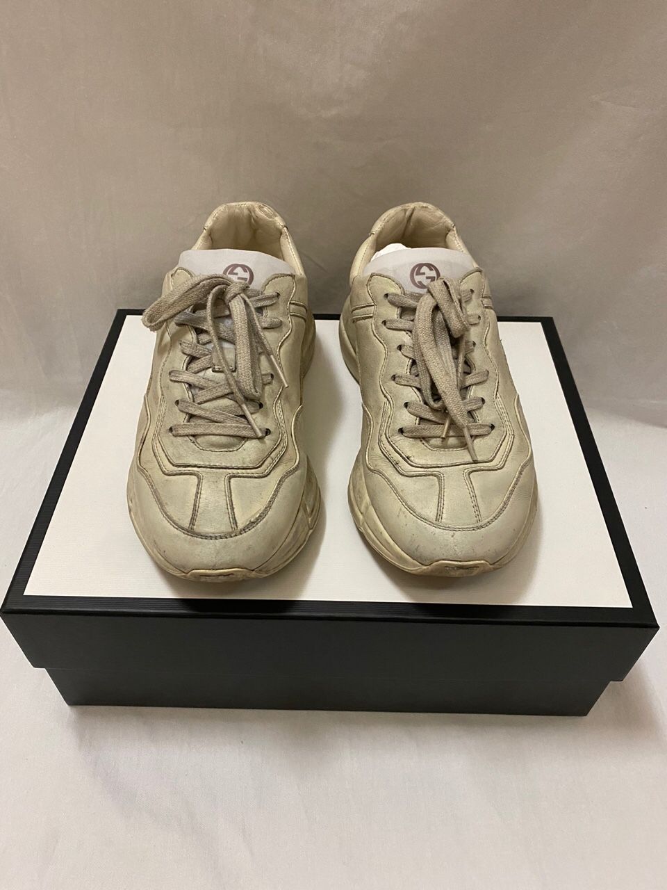 Gucci Dirty Leyton Sneakers 255 60262975 | eBay