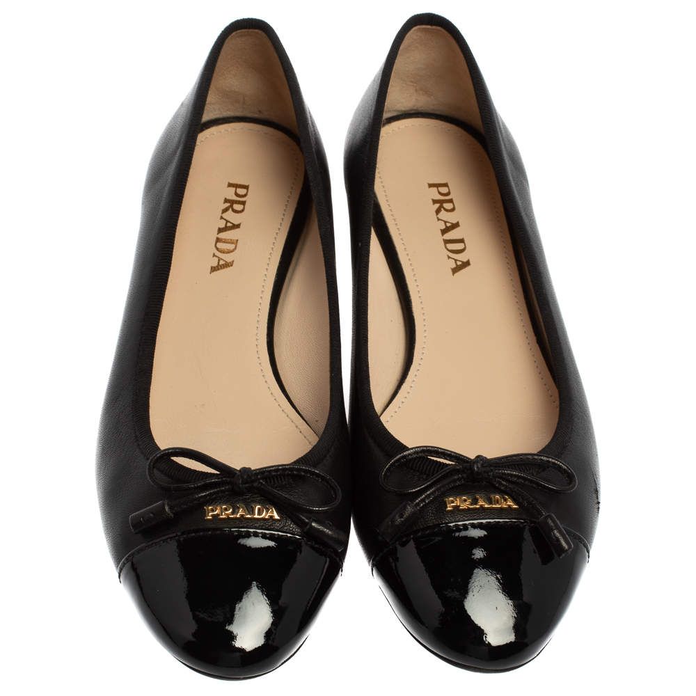 prada cap toe flats