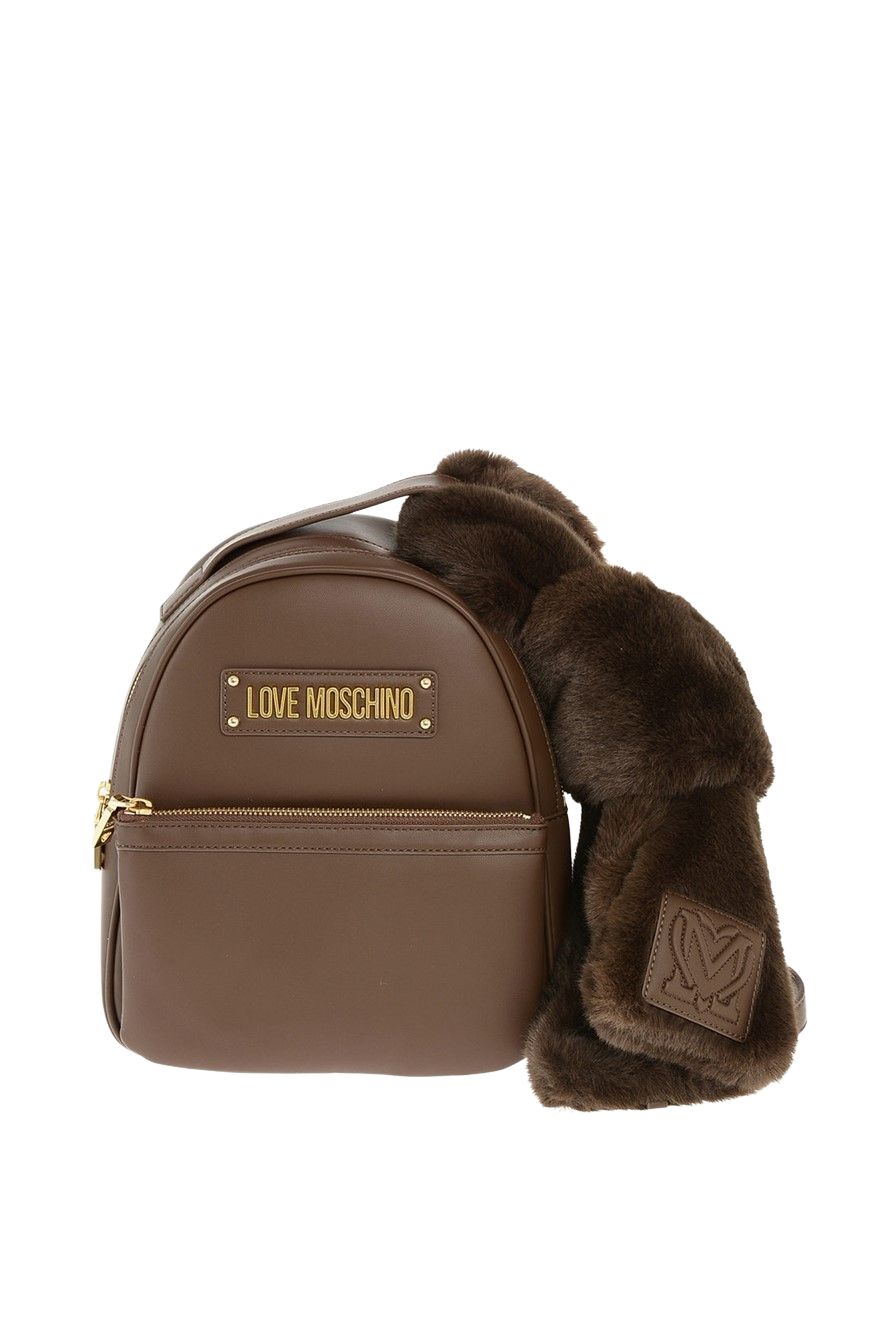 Love Moschino backpack in synthetic leather with logo