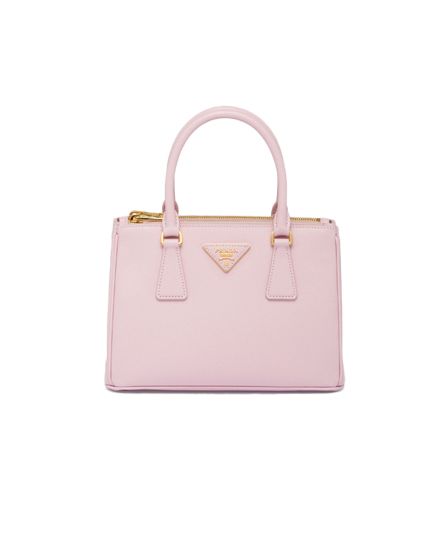Prada 2Way Handbag Galleria Small 1Ba896 Pink Leather Saffiano