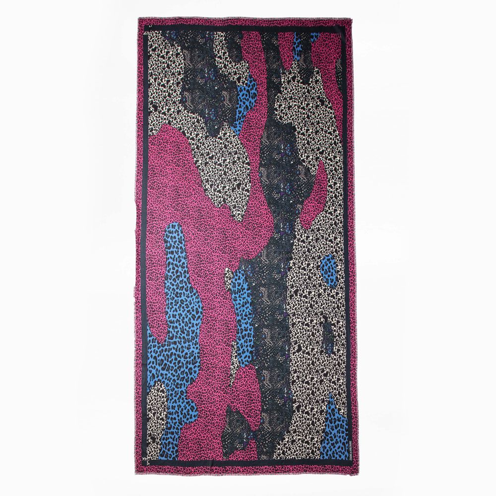 쟈딕앤볼테르 맥시 패치워크 스카프 SJAF0810F 멀티 Zadig&Voltaire MAXY PATCHWORK COEURS SCARF