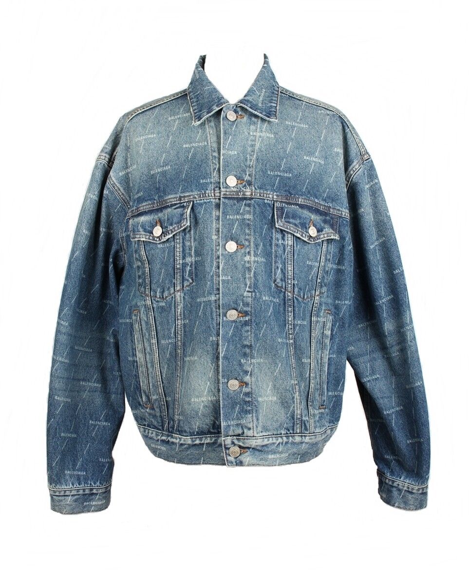 Balenciaga Multi Logo Denim Jacket - SKU 50 | eBay Balenciaga Multi Logo Denim Jacket - SKU 50 | eBay