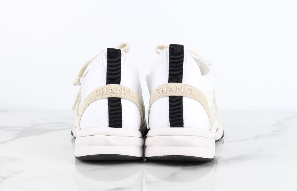 CHANEL CC Logo Knit Cruise Sneakers 39 41406526 | eBay