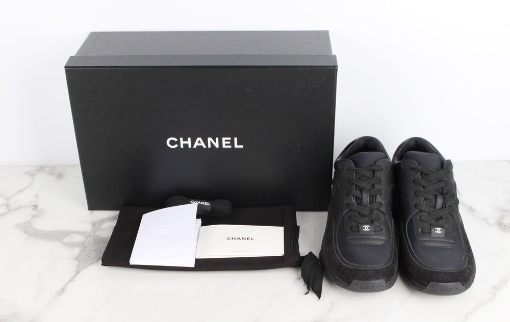 CHANEL CC Tennis Sneakers 36 41424519 | eBay