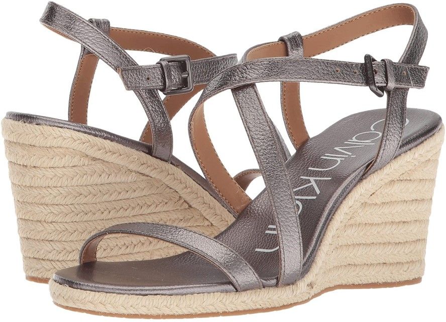 Calvin klein deals bellemine espadrille wedge