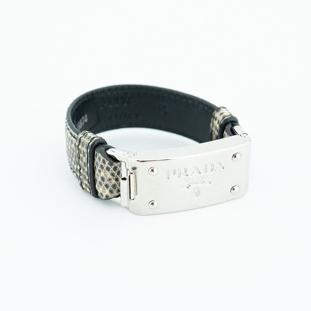ブレスレット PRADA BRACELET (1IB6572HIV F0010) 프라다(Prada) | PRADA 1IB6572HIV F0010 Two-tone suede and