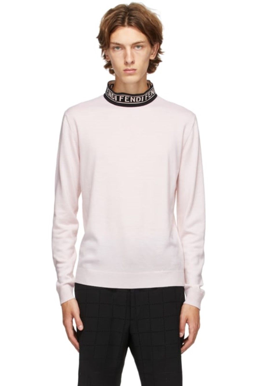 Fendi mock deals neck sweater