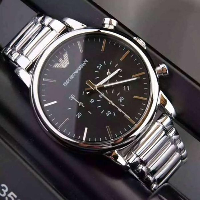 엠포리오아르마니(Emporio Armani) | 엠포리오아르마니 AR1853 크로노그래프 블랙 다이얼 41mm 남성 시계 루이지 ...