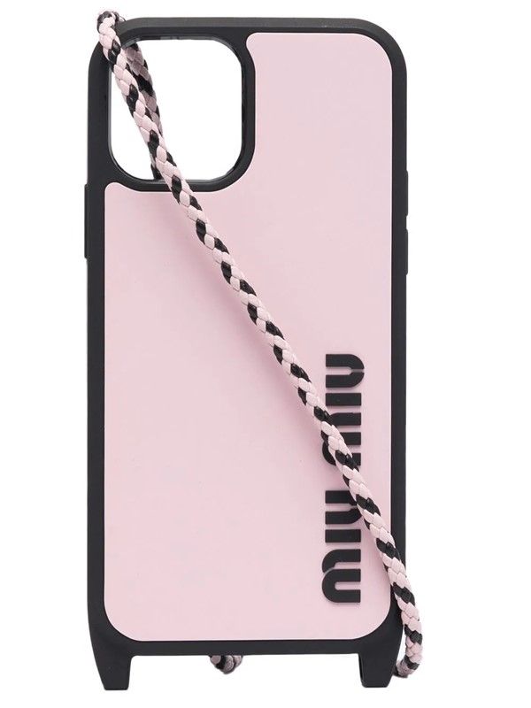 미우미우-아이폰 케이스 로고 AW21 MIU MIU iPhone 11 logo case