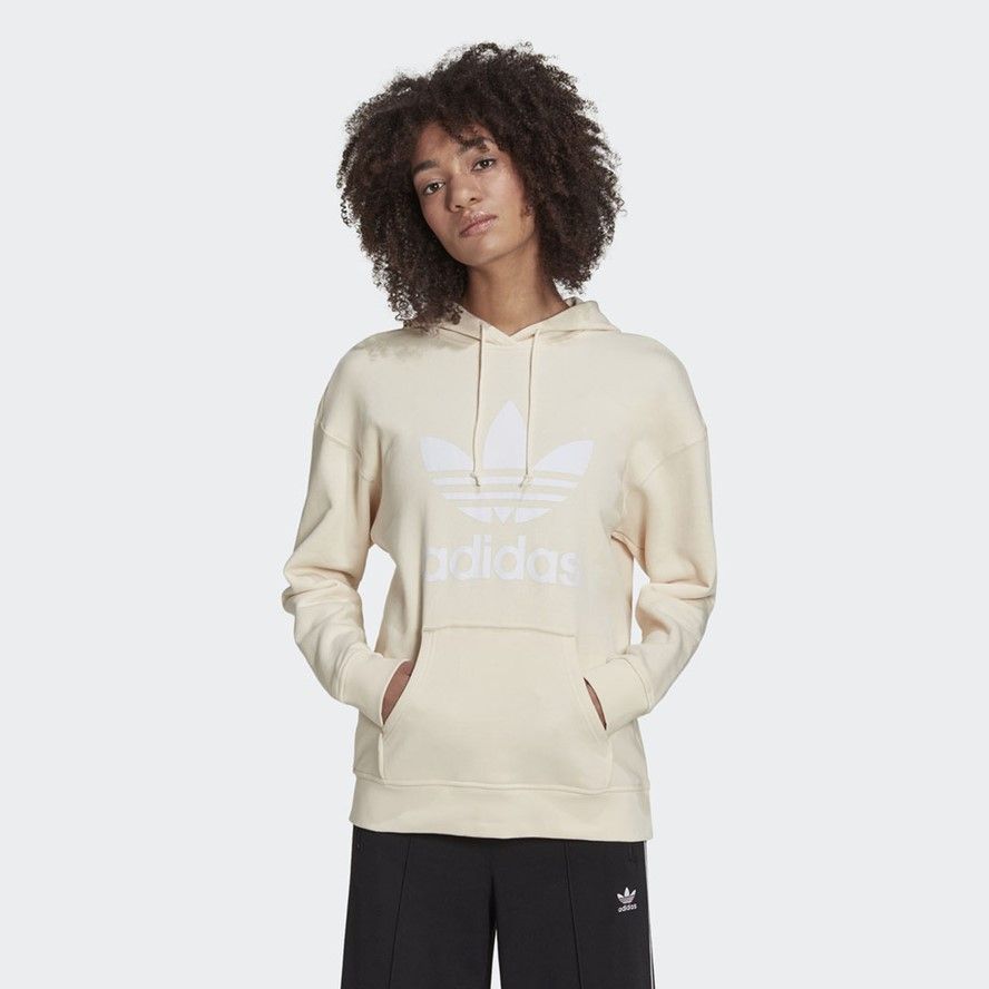 Adidas trefoil best sale hoodie dam