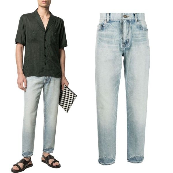 SAINT LAURENT (YSL) Jeans Saint Laurent Denim invecchiato 25829754