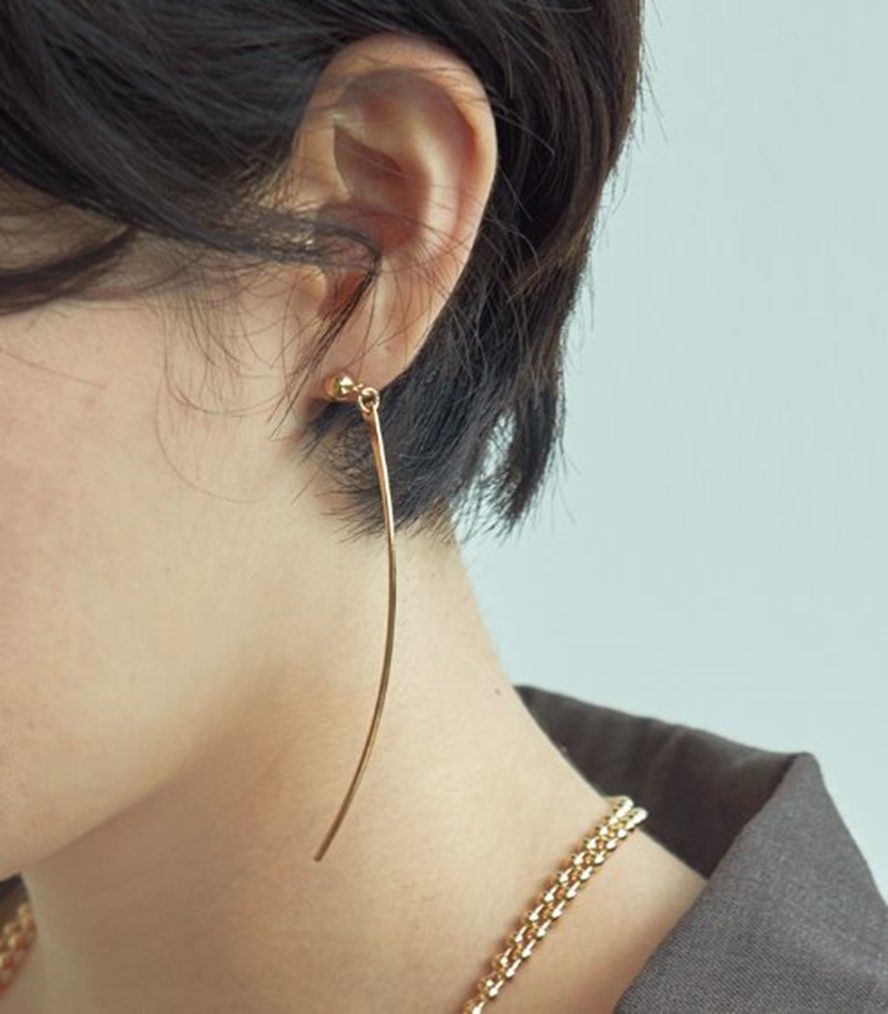 라이트 light round earring-gold 183