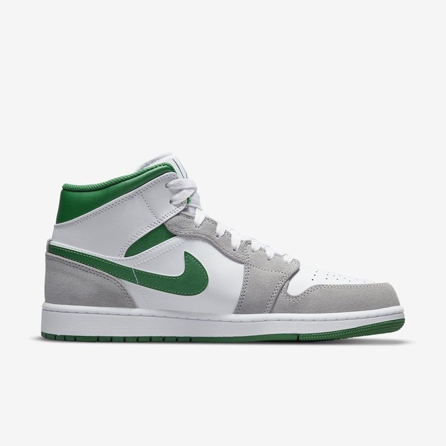 에어 조단 Air Jordan 1 Mid SE DC7294-103 White, Green & Smoke Grey