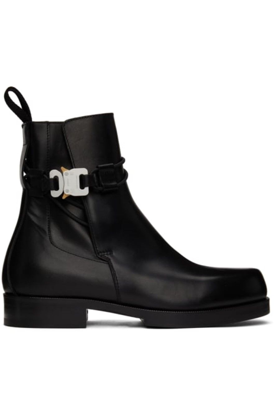 Black buckle cheap chelsea boots