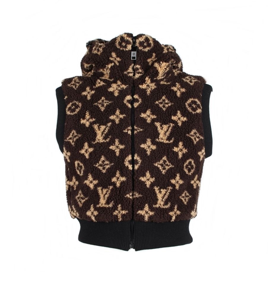 Oversized Wool-Knit Monogram Hoodie - LOUIS VUITTON