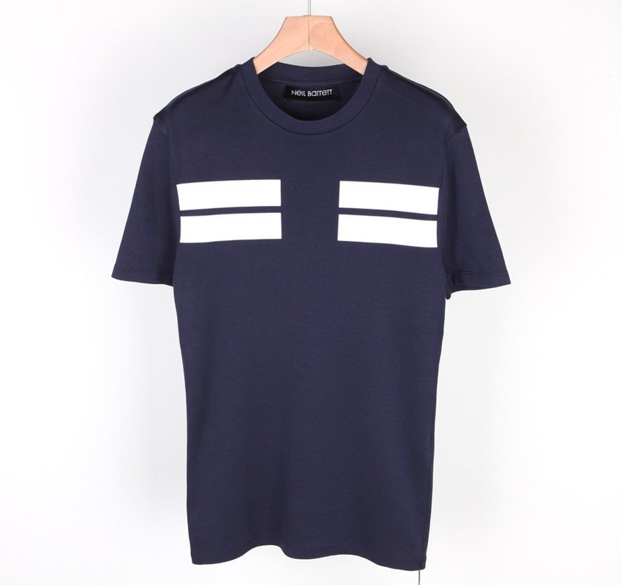 NEIL BARRETT｜ (Slim Dropped Shoulder Fairisle (MY70167A Neil Barrett DROPPED SHOULDER FAIRISLE THUNDERBOLT - Print T