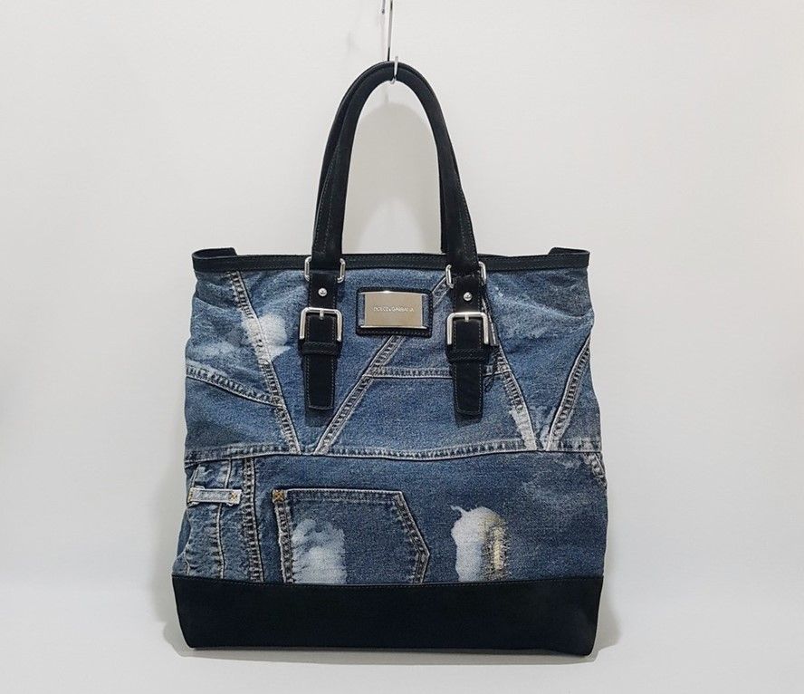 Dolce & Gabbana Denim Big Shoulder Bag 12345 30631136 | eBay