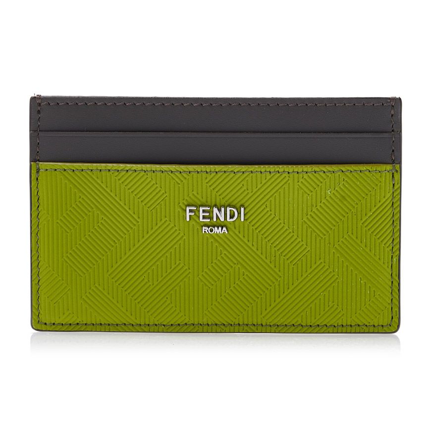 Fendi 7M0164 A9XS DIAGONAL Card holder Orange