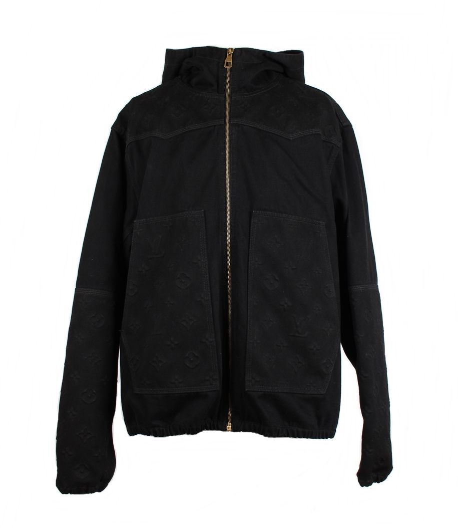 Louis Vuitton X Nigo Monogram Crazy Denim Workwear Jacket Black for Men