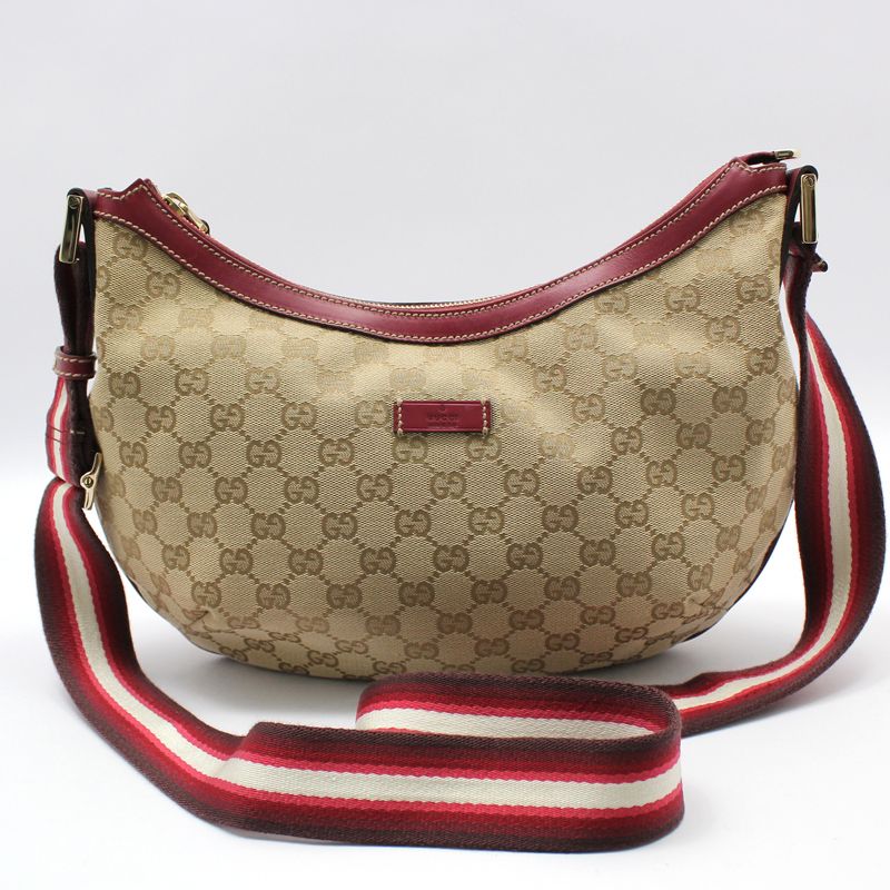 Gucci Hobo Crossbody Bag with GG Logo Jacquard - 181092 | eBay Gucci Hobo Crossbody Bag with GG Logo Jacquard - 181092 | eBay