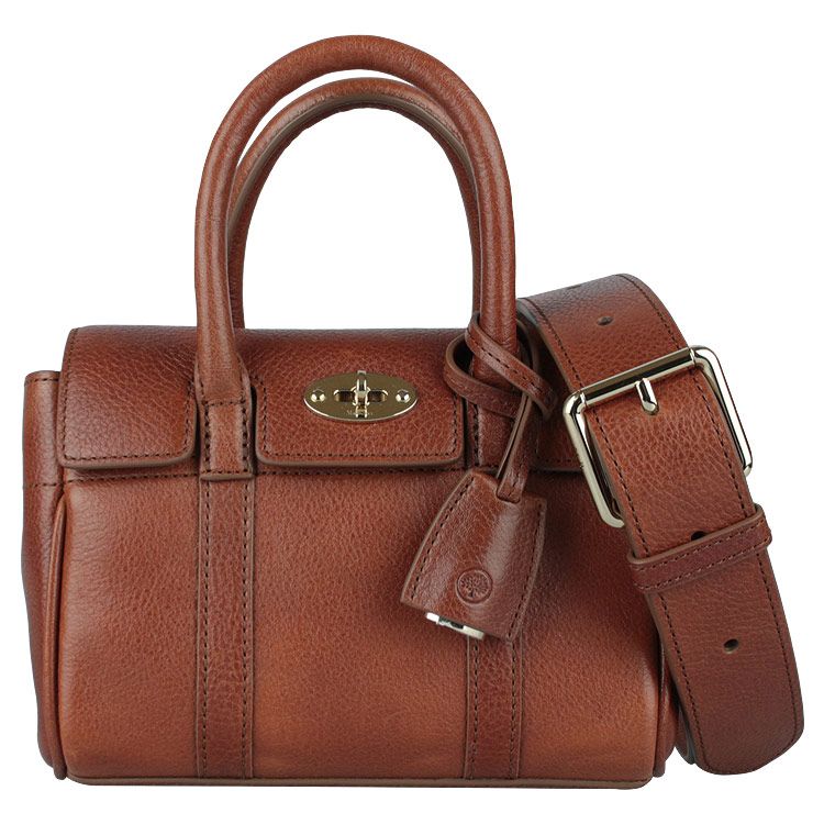 멀버리-스몰 메이플 클래식 그레인 레더 토트 숄더백 브라운 Small Maple Tote Shoulder Bag Oak Brown  Hh5633 | Trenbe