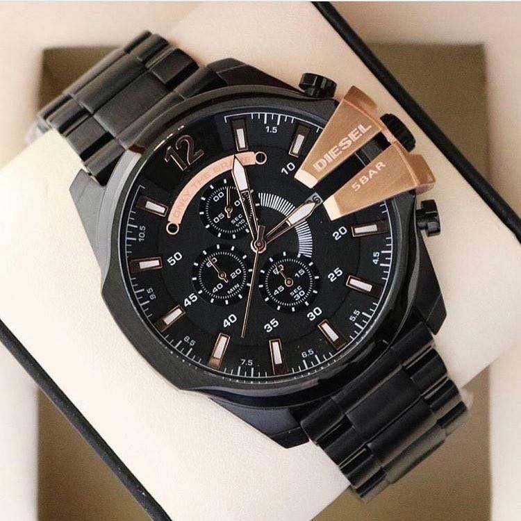 시계 DZ4309 메가 치프 크로노 블랙 51MM 빅사이즈  메탈시계