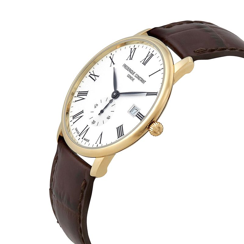 프레드릭콘스탄트 남성 시계 슬림라인 쿼츠 40mm FC-245WR5S5 브라운가죽