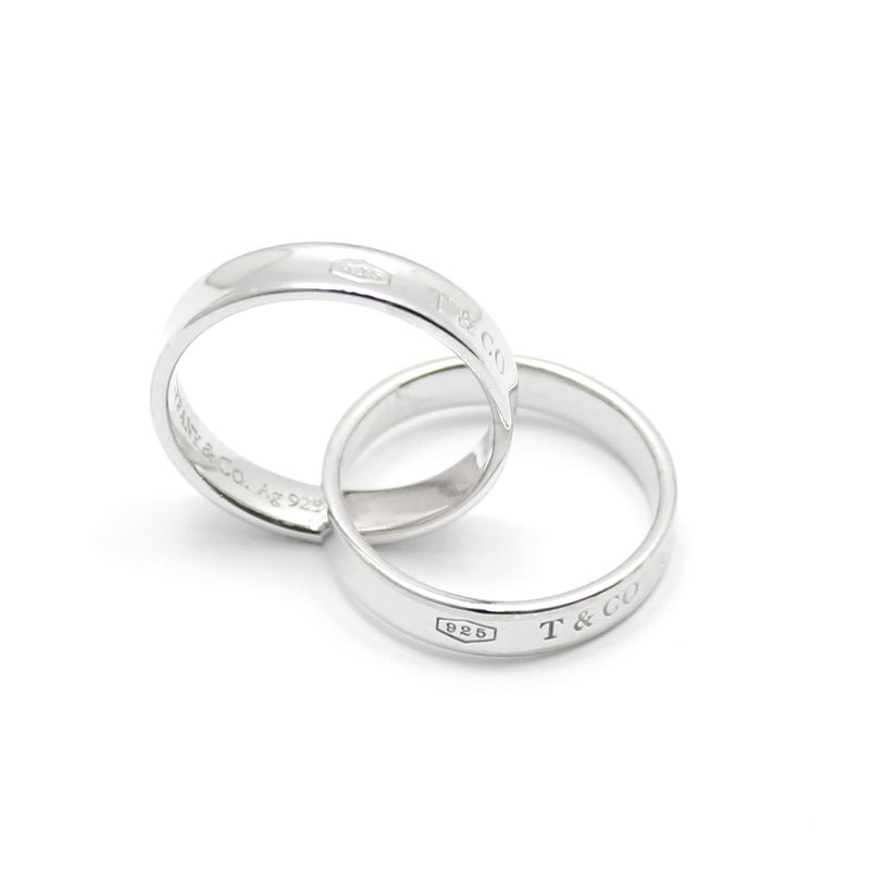 Tiffany & Co Sterling Silver 1837 Interlocking Circle Ring 8