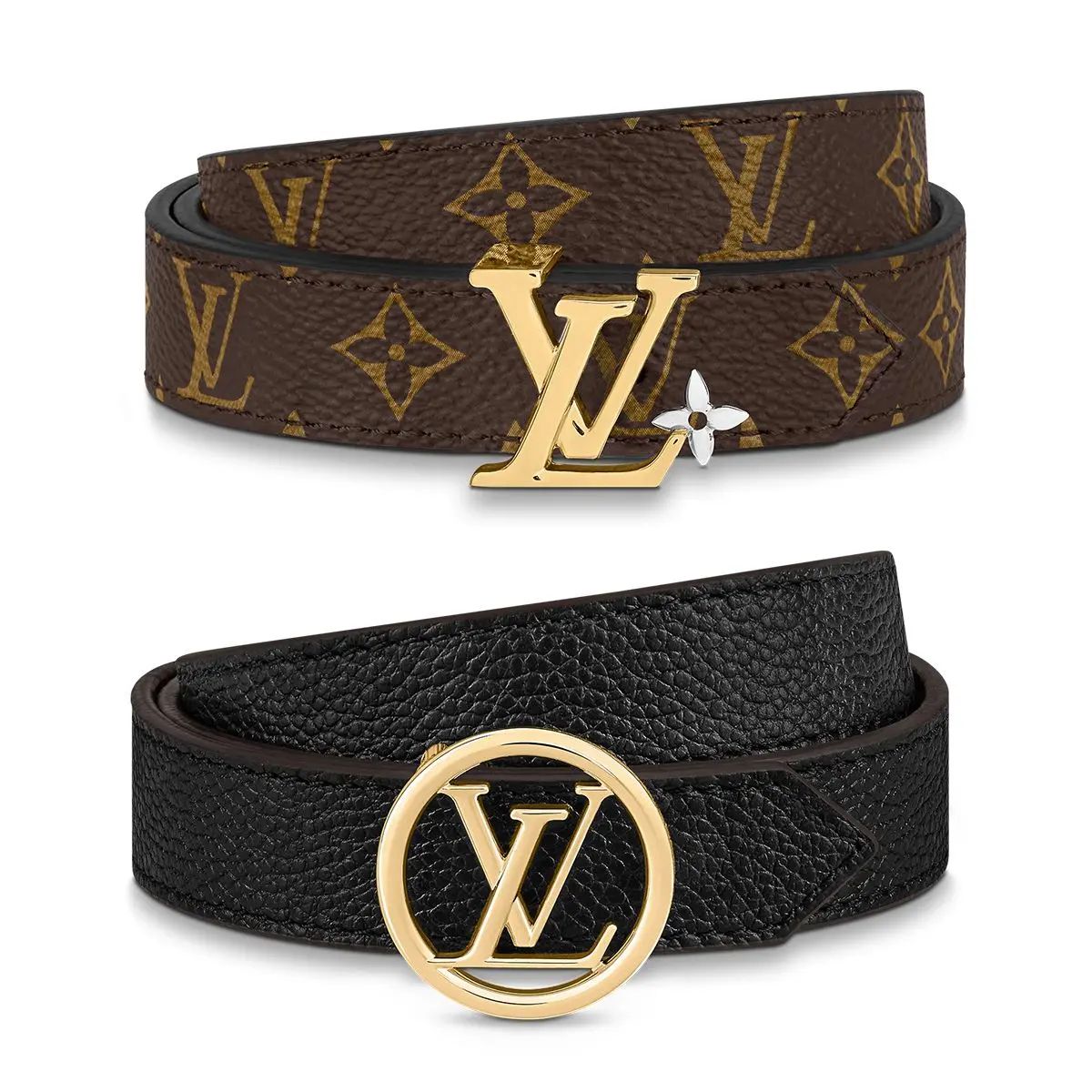 25SS 루이비통 LV 블룸 서클 리버서블 벨트 여성 벨트 모노그램 금장 골드 20MM M0591 M0567