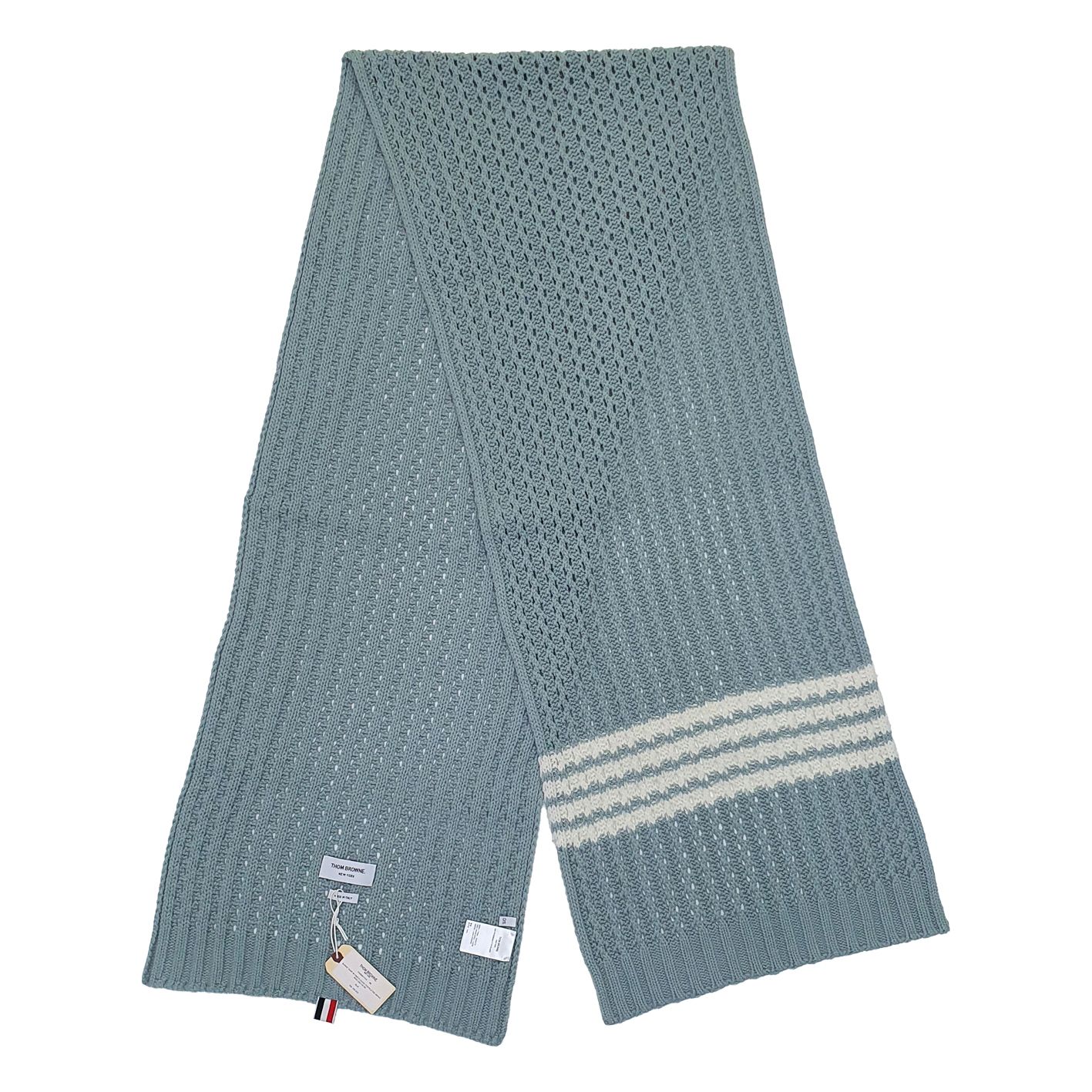 톰브라운 공용 사선 블랭킷 울 머플러 FKS054A Y1018 450