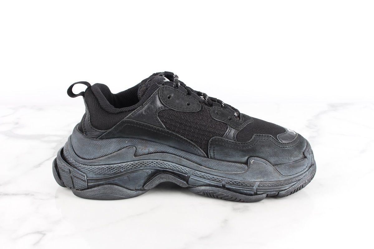 Balenciaga Triple S 60mm Nylon & Leather Sneakers White