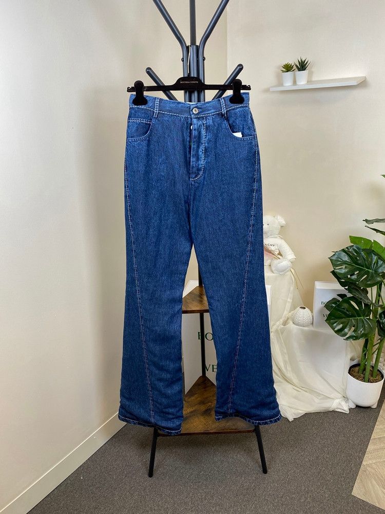 보테가베네타 우먼스 FLUID 부츠컷 데님 팬츠 MEDIUM BLUE 654295 V0SH0 4600
